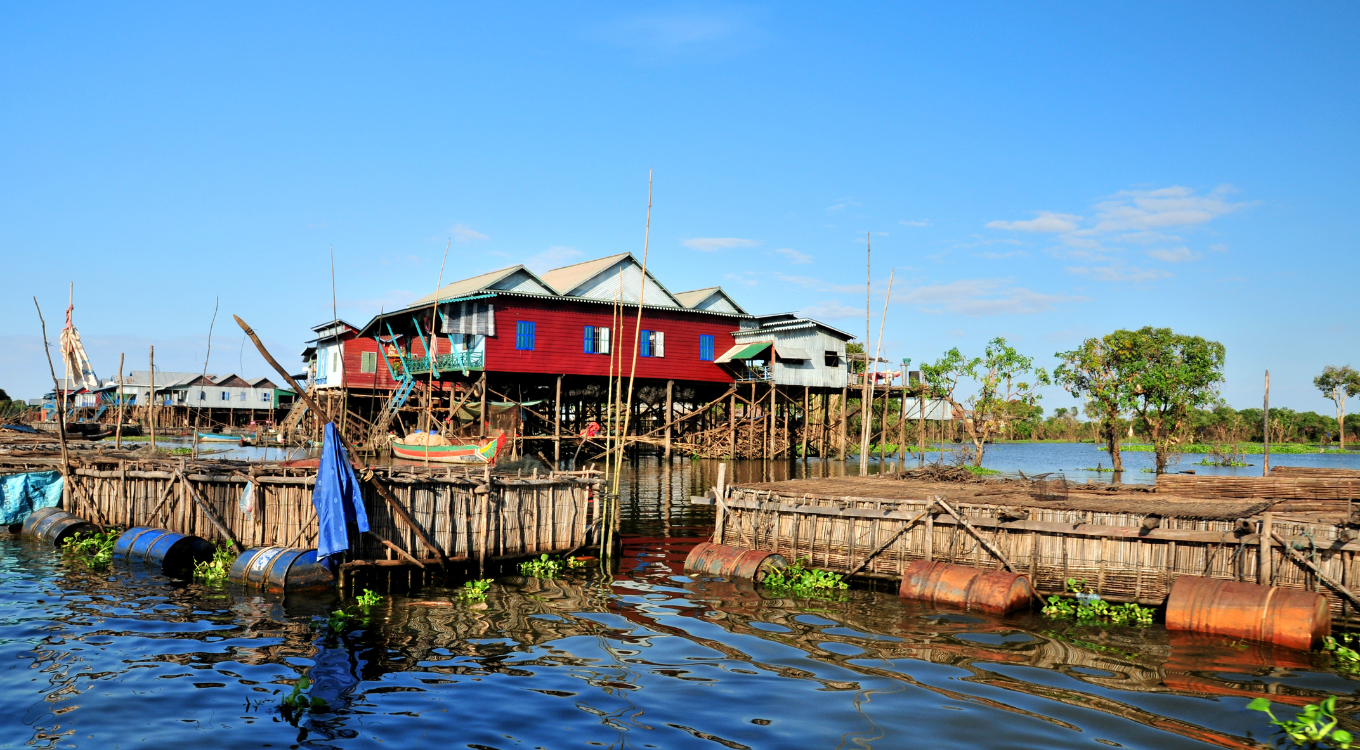 Tonle, Sap, Lake, Cambodia